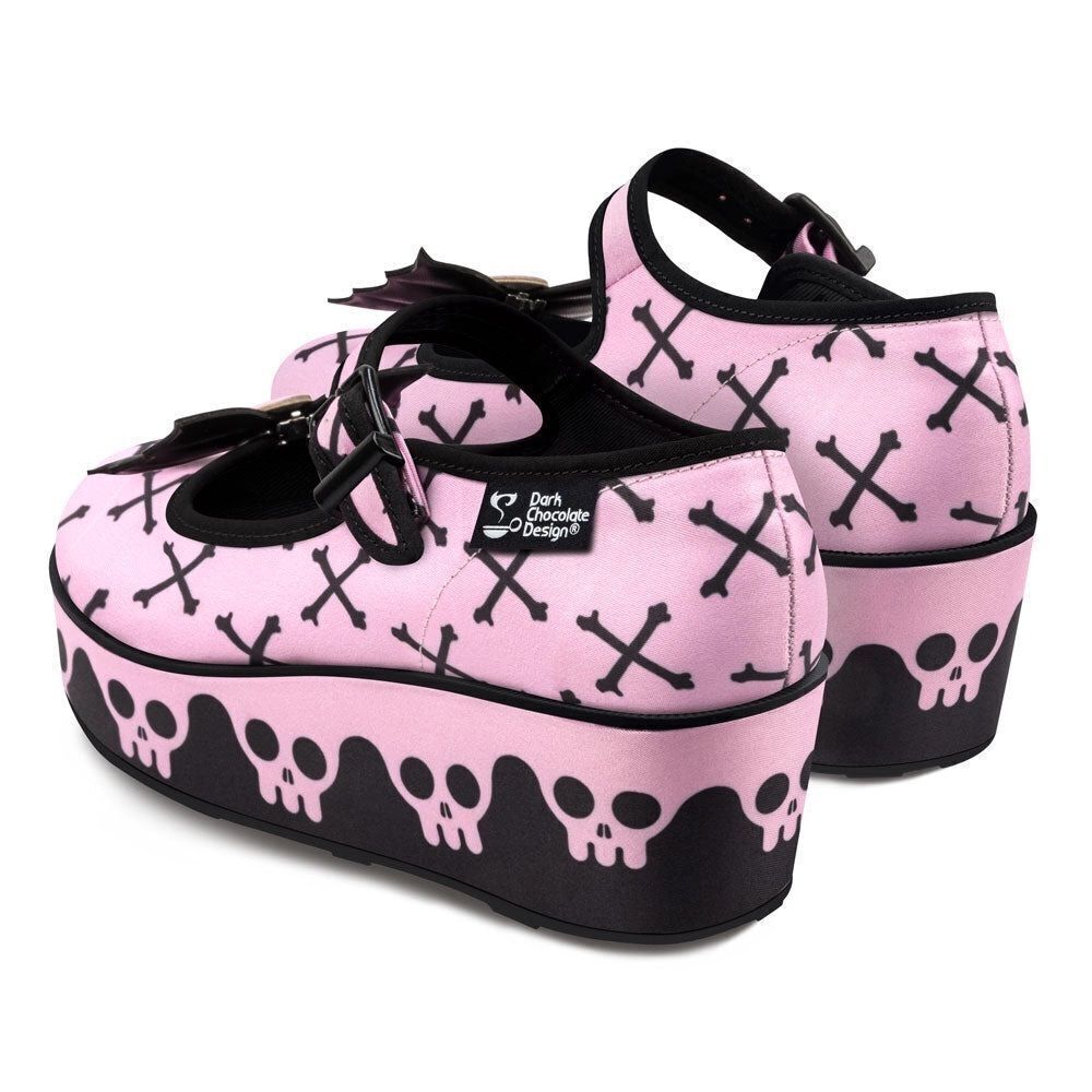 Pink Bones Hot Chocolate Mary Jane Platforms - Picture 3 of 5